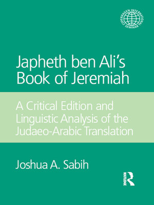 cover image of Japheth ben Ali's Book of Jeremiah